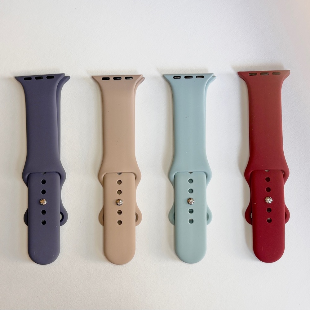 Set of Four Silicone New Watch Bands 38/40/41